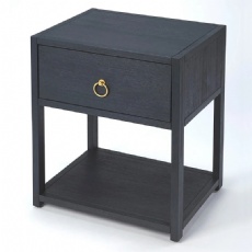 Wood Nightstand with veneer